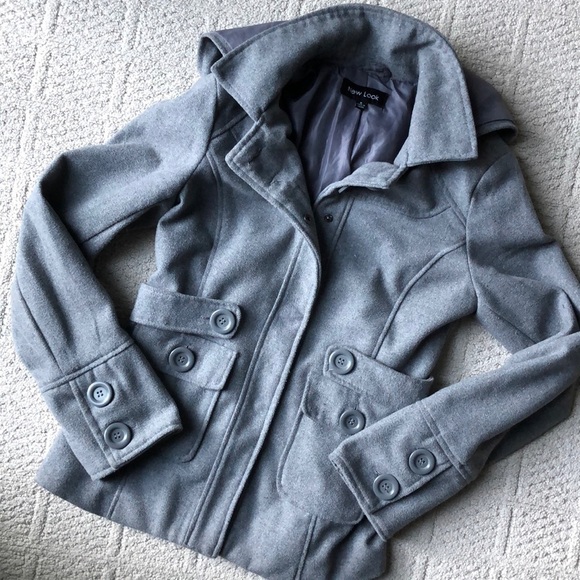 New look cute gray hooded jacket - Picture 6 of 8